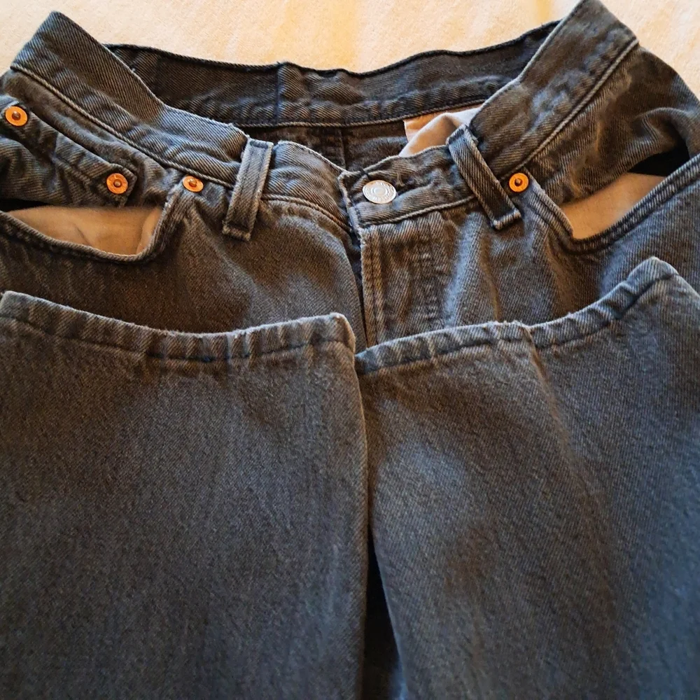 Vintage 90s Levi's 501 Jeans Button Fly Cotton 5 Pocket Style High Rise Black - Picture 8 of 10